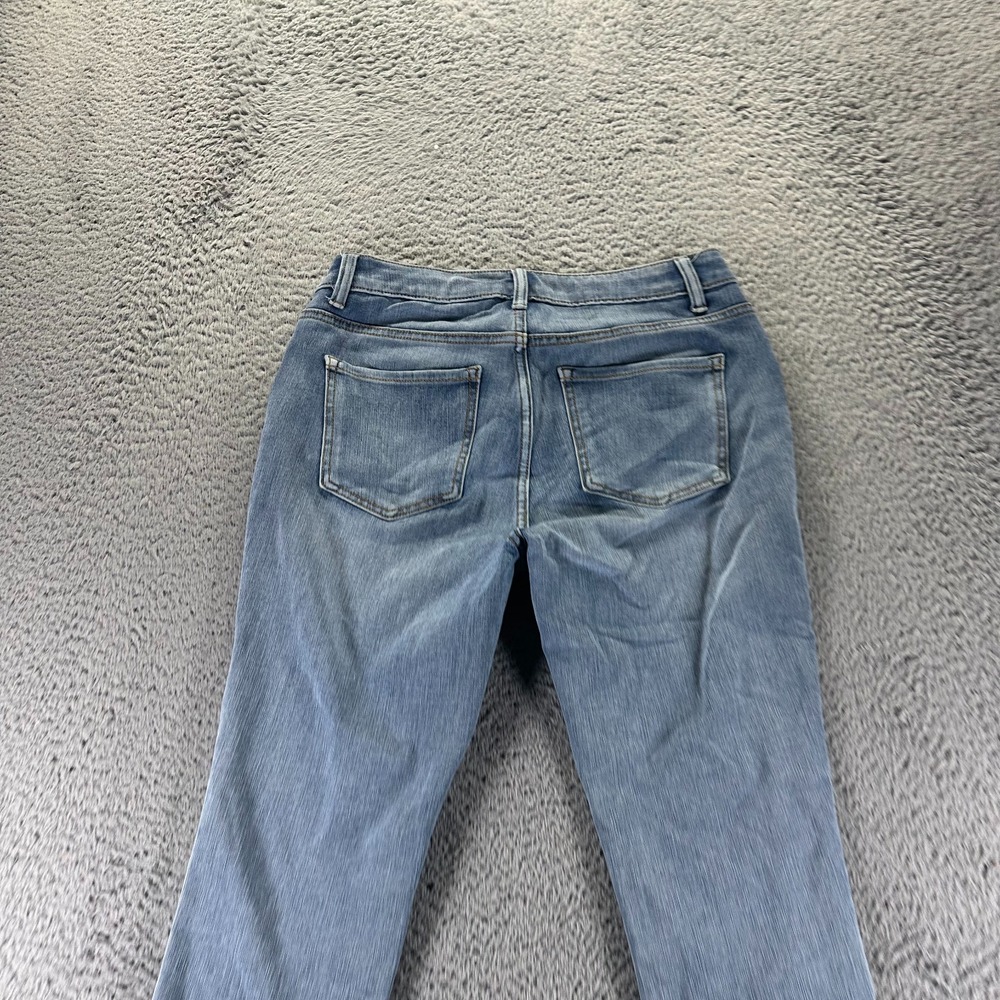 Time and Tru Jeans Womens 10P Blue Cotton‎ Denim Skinny High-Rise Workwear Faded - Picture 7 of 11